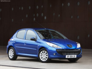 Medžiaginiai automobilio kilimėliai PEUGEOT 206 PLUS 3/5 durų 2009-2013