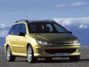 Medžiaginiai automobilio kilimėliai PEUGEOT 206 3/5 durų /SW 1998-2009